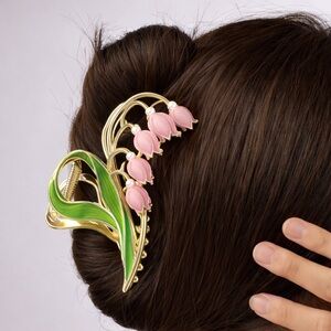 Bellflowers Enamel Flower Hairclip